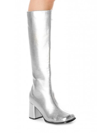 Go Go Boots Silver Size 9 #2 HIRE